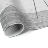 surrealistische zwart - witte kunstschilder die op cadeaupapier (Rol Hoek)