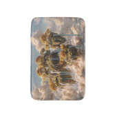 Surrealistische zwevende eilanden met gouden bomen badmat (Voorkant Verticaal)