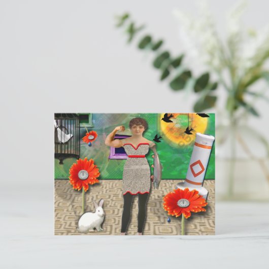 surrealiteit briefkaart (Staand voorkant)