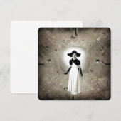 Surreëel Abstract Kunst Deco Schildpadvrouwerij Bedankkaart (Voorkant / Achterkant)