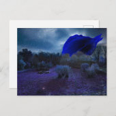 Surreëel blauw landschap briefkaart (Voorkant / Achterkant)