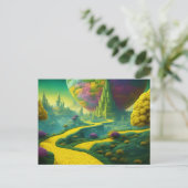 Surrel Landscape Fantasy Briefkaart (Staand voorkant)