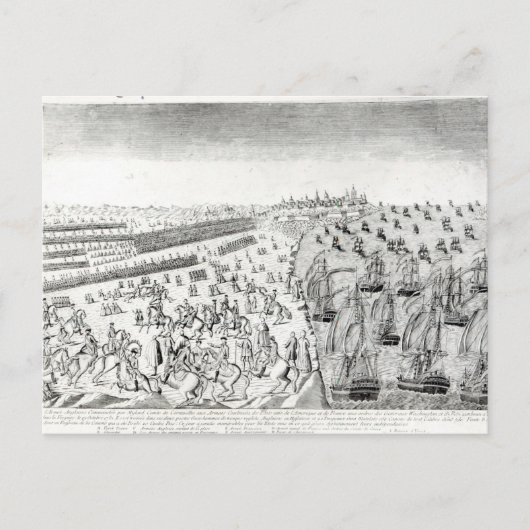 Surrender in Yorktown, 1781 Briefkaart (Voorkant)