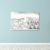 Surrender in Yorktown, 1781 Canvas Afdruk (Insitu (Houten vloer))