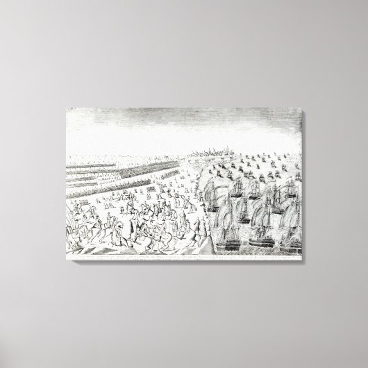 Surrender in Yorktown, 1781 Canvas Afdruk (Voorkant)