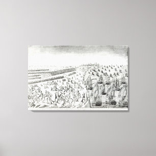 Surrender in Yorktown, 1781 Canvas Afdruk
