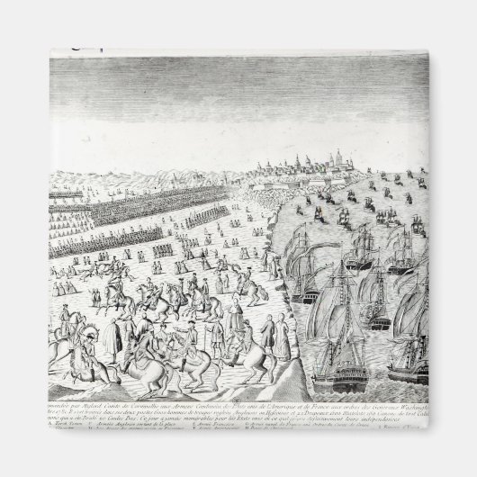 Surrender in Yorktown, 1781 Magneet (Voorkant)