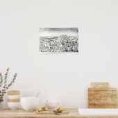 Surrender in Yorktown, 1781 Poster (Keuken)