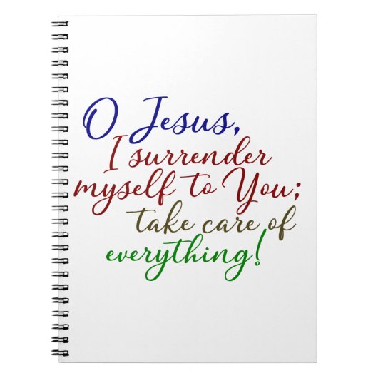 Surrender Novena Notitieboek (Voorkant)