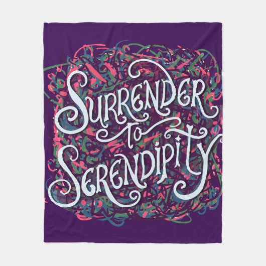 Surrender to Serendipity Fleece Deken (Voorkant)