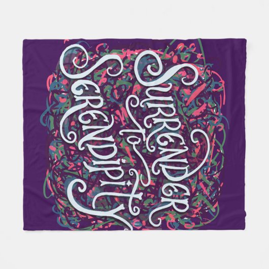Surrender to Serendipity Fleece Deken (Voorkant (Horizontaal))