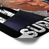 Surrender Trump Mok Shot 2024 Amerikaanse vlag Vro Poster (Hoek)