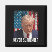 Surrender Trump Mok Shot 2024 President Amerikaans Magneet (Voorkant)