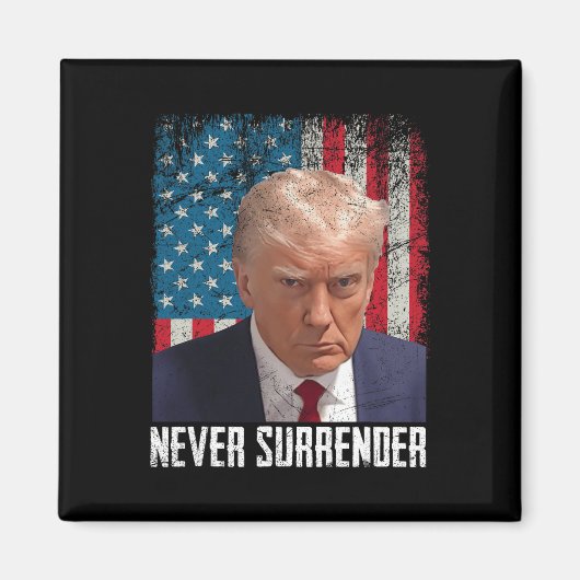 Surrender Trump Mok Shot 2024 President Amerikaans Magneet (Voorkant)