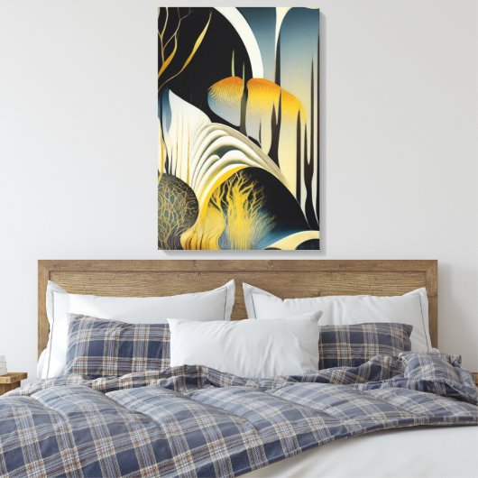 Surreus Forest Canvas Afdruk (Insitu (Slaapkamer))