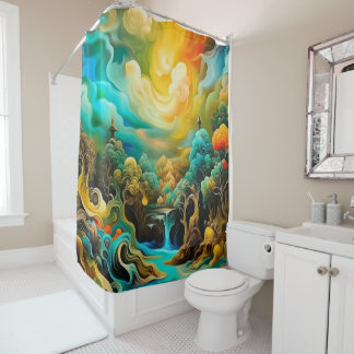 Surreus Forest Douchegordijn