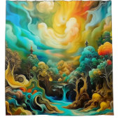 Surreus Forest Douchegordijn (Voorkant)