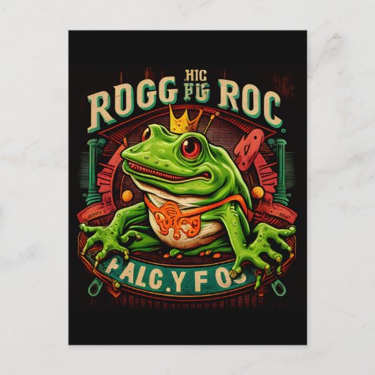 Surreus frog logo briefkaart (Voorkant)