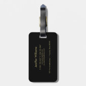 Surreus twee paarden schilderen. bagagelabel (Achterkant verticaal)