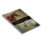 Surreus twee paarden schilderen. notitieboek (Rechterzijde)