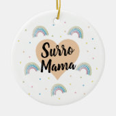 Surrogaat Surro Mama Regenboog Baby Ornament (Voorkant)