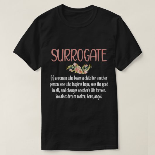 Surrogate mama Definition Proud Gestational Carrie T-shirt (Design voorkant)