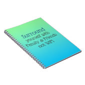 Surround jezelf Good Vibes message Notitieboek (Rechterzijde)