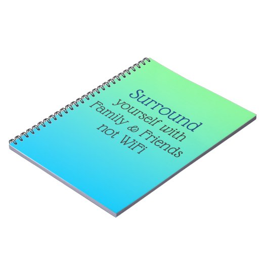 Surround jezelf Good Vibes message Notitieboek (Linkerzijde)