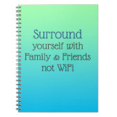 Surround jezelf Good Vibes message Notitieboek (Voorkant)