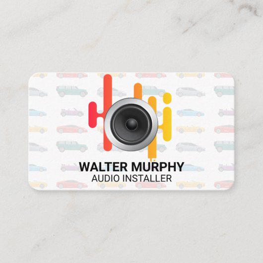 Surround Sound | Audio Speaker Visitekaartje (Voorkant)