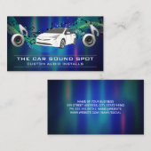 Surround sound auto | MUZIEKNOTEN Visitekaartje (Voorkant / Achterkant)