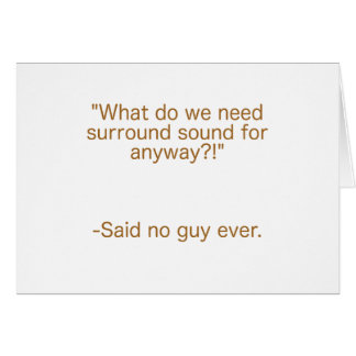 Surround Sound zei geen man ooit Geel Bruin Groen