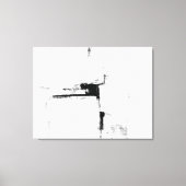 'Surround' Zwart-wit Abstracte kunst Canvas Afdruk (Voorkant)
