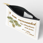 Surrounded by Abundance and Peace Canvas Bag Etui (Open)