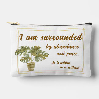 Surrounded by Abundance and Peace Canvas Bag Etui