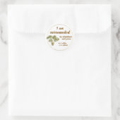 Surrounded by Abundance and Peace Round Sticker (Tas)