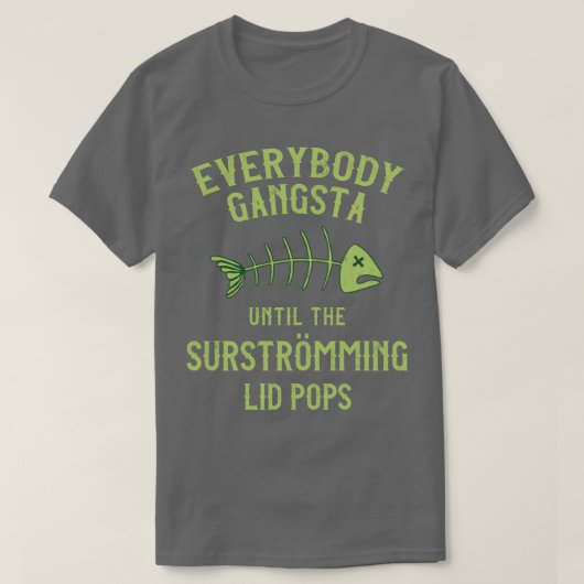 Surstroming Challenge Iedereen Gangsta Tot de T-shirt (Design voorkant)