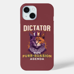 Sursuasion Agenda Grappig kattenontwerp iPhone 15 Case