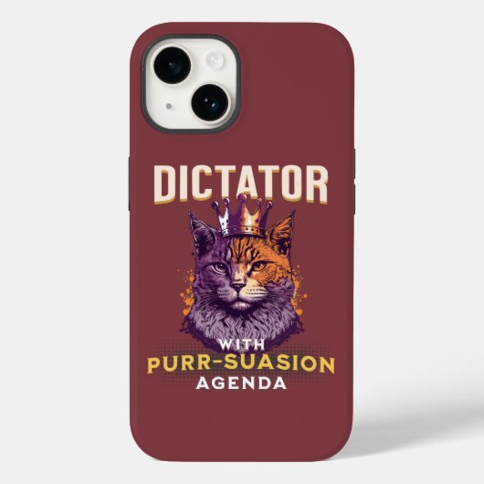 Sursuasion Agenda Grappig kattenontwerp Case-Mate iPhone Case (Achterkant)