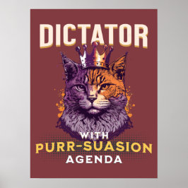 Sursuasion Agenda Grappig kattenontwerp Poster