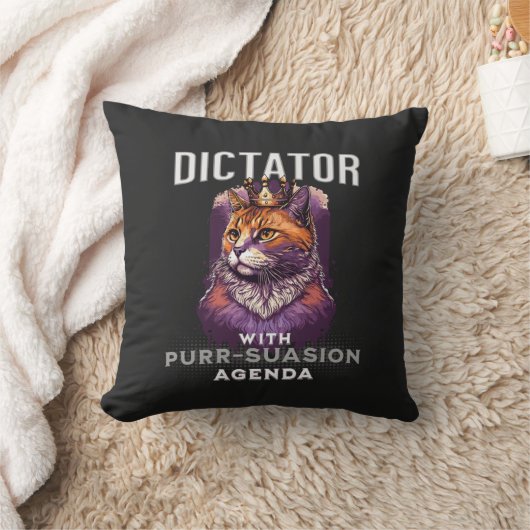 Sursuasion Agenda Grappige Cat Quote Kussen (Deken)