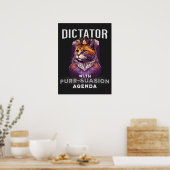 Sursuasion Agenda Grappige Cat Quote Poster (Keuken)