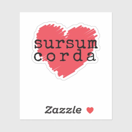 Sursum Corda Katholieke Latijnse Sticker (Vel)