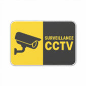 Surveillance CCTV Logo - Bullet Camera Sticker (Voorkant)