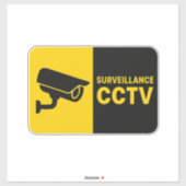 Surveillance CCTV-logo - kogelcamera Sticker (Vel)