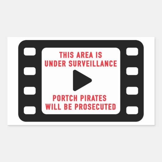 Surveillance Warning Sticker (Voorkant)