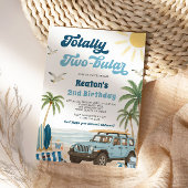 Surven 2e verjaardagsuitnodiging - Totaal tweezijd Kaart