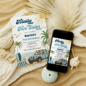 Surven 2e verjaardagsuitnodiging - Totaal tweezijd Kaart