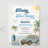 Surven 2e verjaardagsuitnodiging - Totaal tweezijd Kaart (Voorkant)