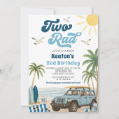 Surven 2e verjaardagsuitnodiging - Twee Rad Kaart (Voorkant)